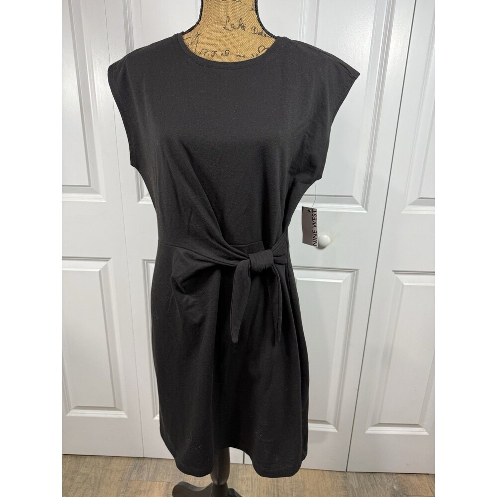 Nine West Midi Summer Dress Black L